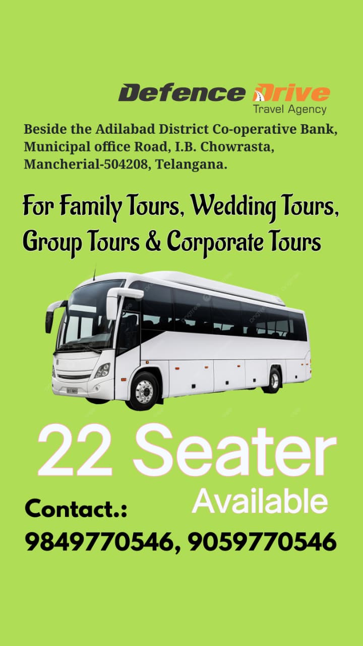 Defence Drive 22 seater bus rental poster