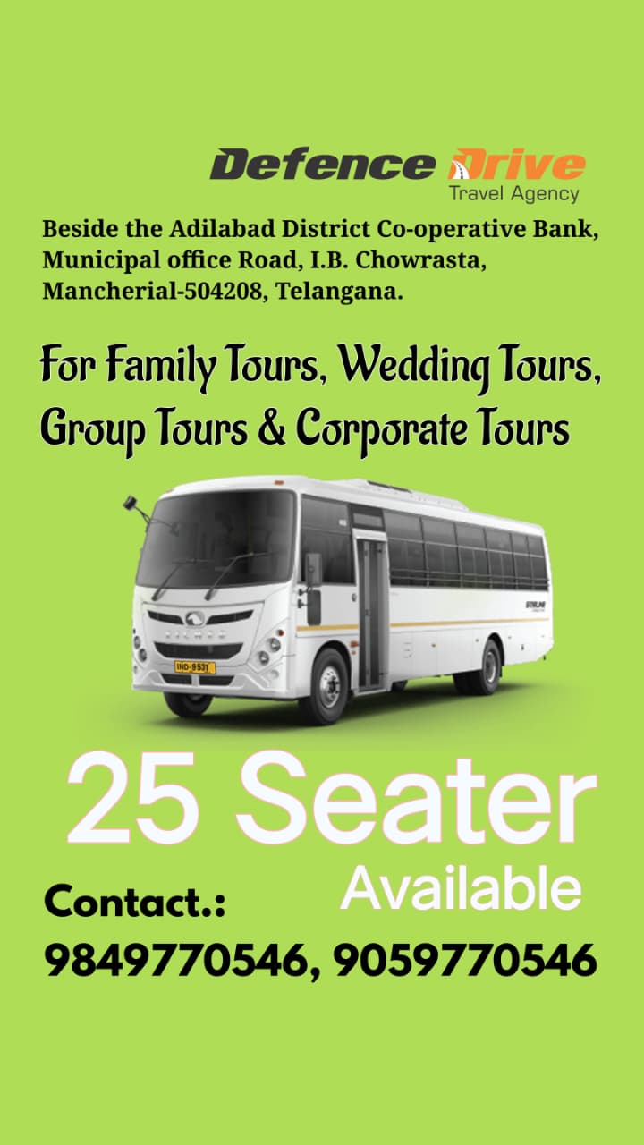 Defence Drive 25 seater bus rental poster
