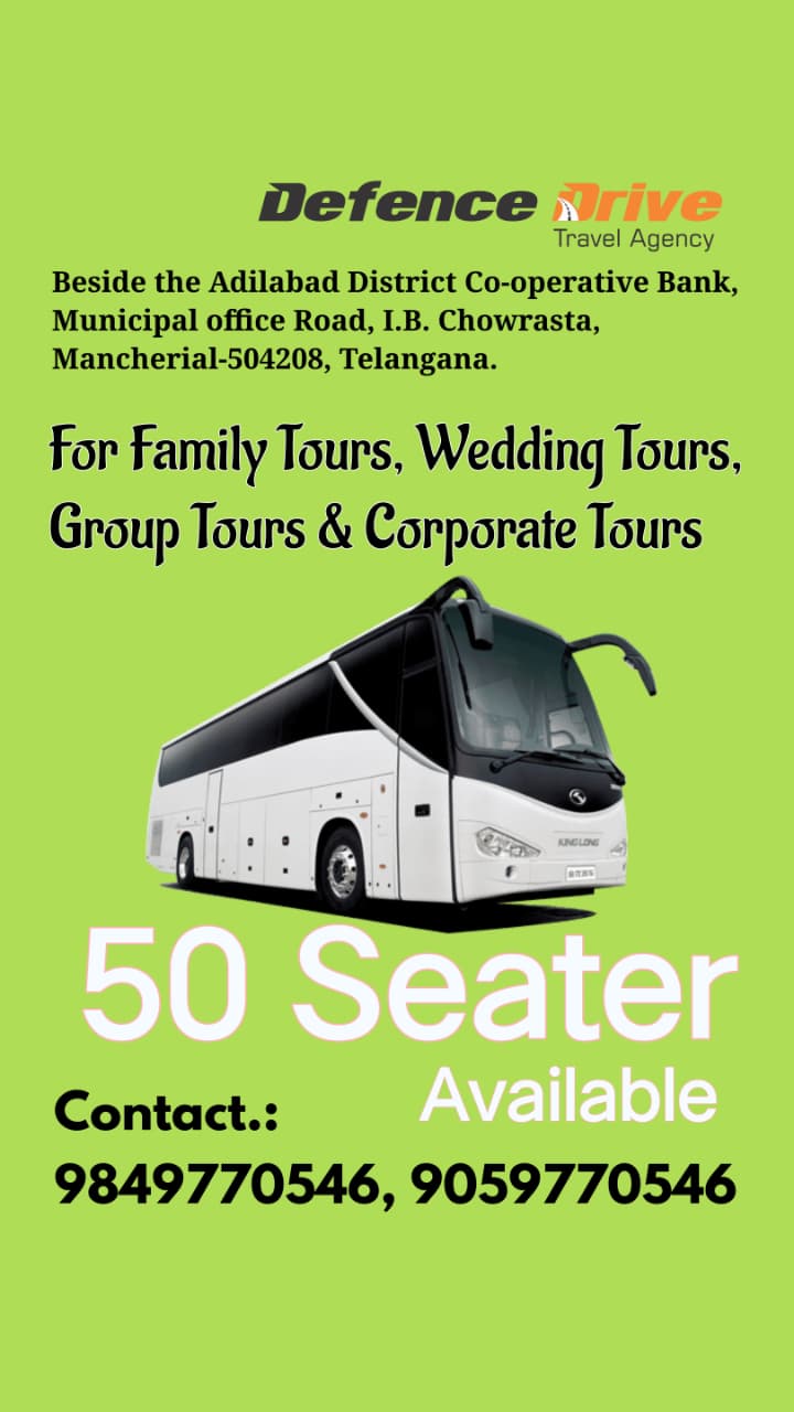Defence Drive 50 seater bus rental poster